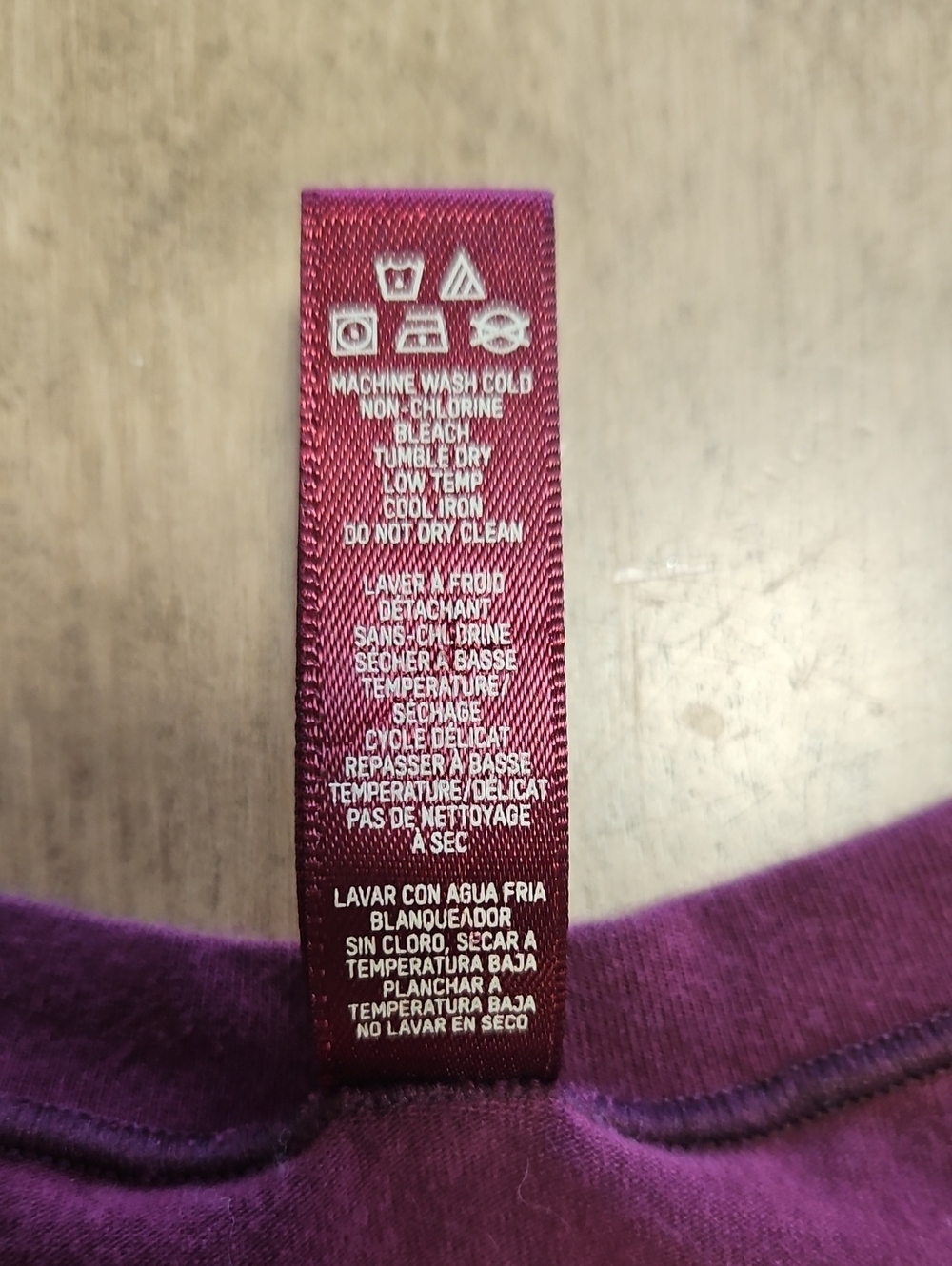 SKIMS Long Sleeve Crewneck Top in Plum Size XL - Picture 9 of 11